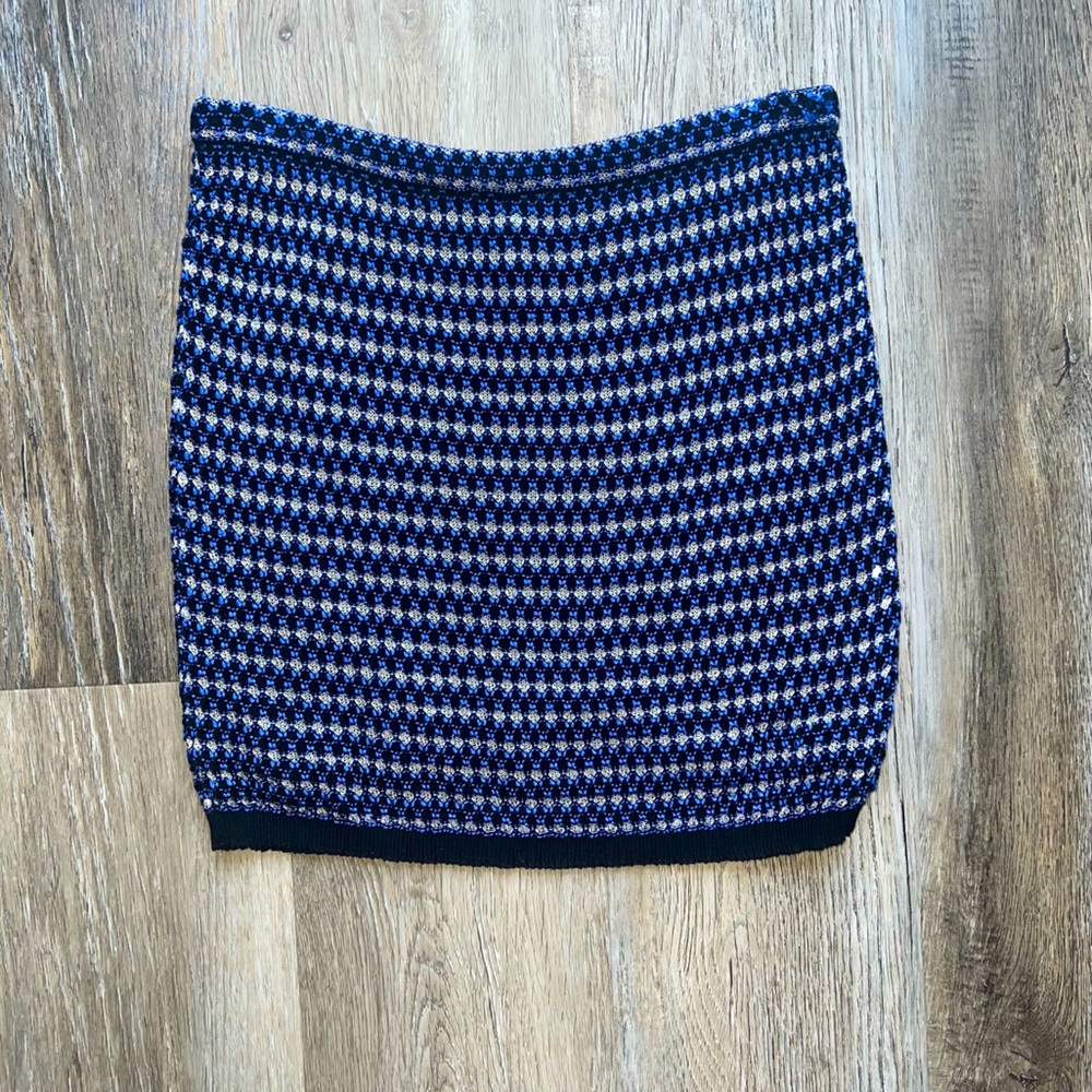 VNTG Missoni knit bodycon mini skirt